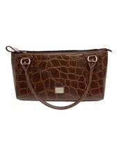 Borsa tote LANVIN in pelle marrone firmata usata L32,5 cm H18,5 cm P8,5 cm