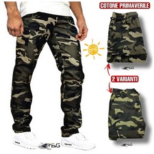 PANTALONE MILITARE CARGO UOMO
