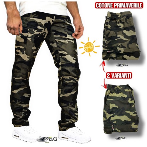 Pantalone militare cargo uomo - pantalone,