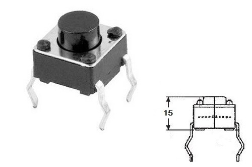 10x micro mini pulsante - micro,