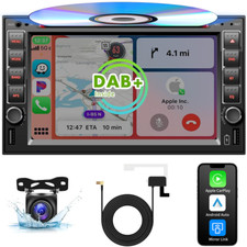 Lettore CD-DVD stereo 6,2'' DAB+ autoradio wireless carplay Android auto+FOTOCAMERA