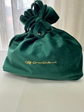 Borsa velluto Cruciani by Matis Verde interno nero