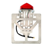 Portatarga Pieghevole Universale per Codino Stretto CC 125 300 450 Motard Enduro