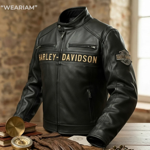 Giacca uomo pelle nera - pelle, moto