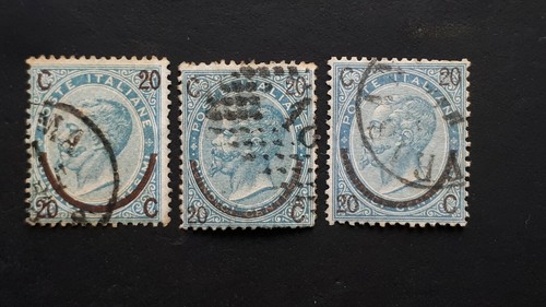 Regno 1865 lotto - lotto, tre