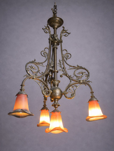 Lampadario noverdy art nouveau - lampadario,