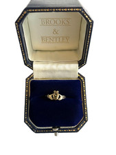 Anello Claddagh 1986 oro 9 ct anello Claddagh oro anello vintage - misura K 1/2