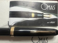 🔴 OMAS EXTRA penna stilografica collare greca pennino ORO M inchiostro NUOVI