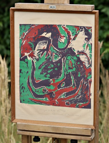 Originale grafica con - con, telaio