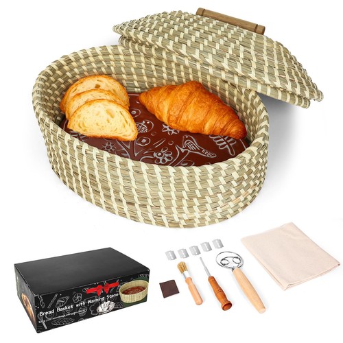 Cestino per pane con pietra - cestino,