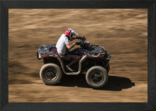 Quad 4x4 con cornice poster