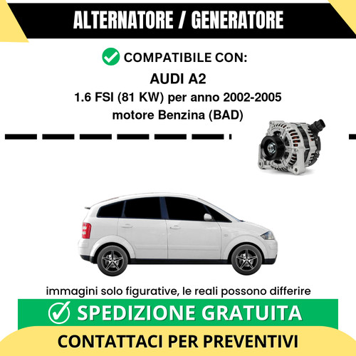 Alternatore audi fsi 81 - 1.6,