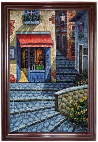 Quadro olio vicolo