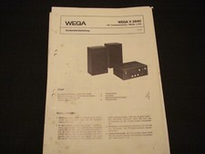 Manuale di servizio originale schema elettrico Wega V3840