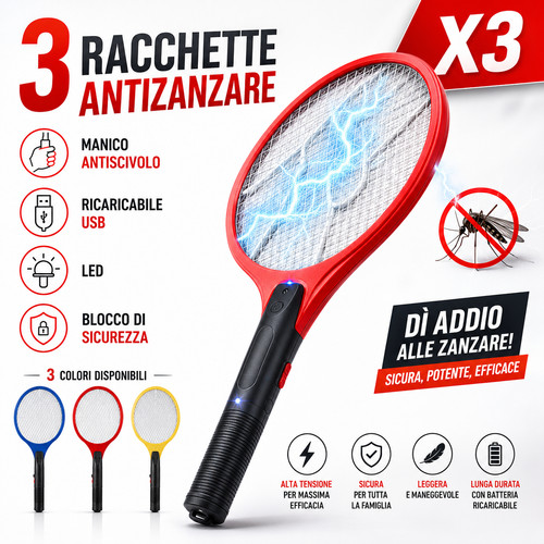 Racchette elettrica ammazza - racchette,