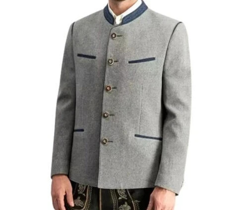 Giacca uomo grigio lana - giacca,