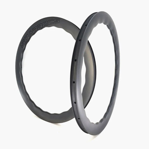 Cerchio onda carbonio bici