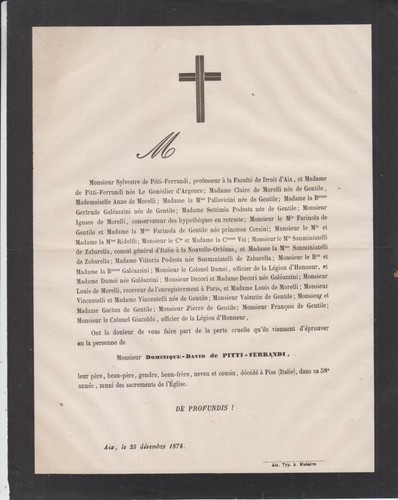 1878 faire part décès - faire-part,
