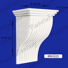 MENSOLA REGGIMENSOLA CAPITELLO IN GESSO CERAMICO ARREDI X INTERNI STUCCHI MN1025