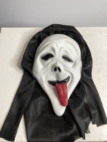 Ghost face tongue mask fun - ghost,