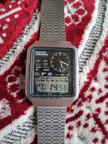 Seiko h127 5000a ana digi - seiko, h127-5000a
