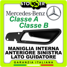 MANIGLIA INTERNA Apri Porta CROMATA Anteriore Sinistra Guida MERCEDES Classe A/B