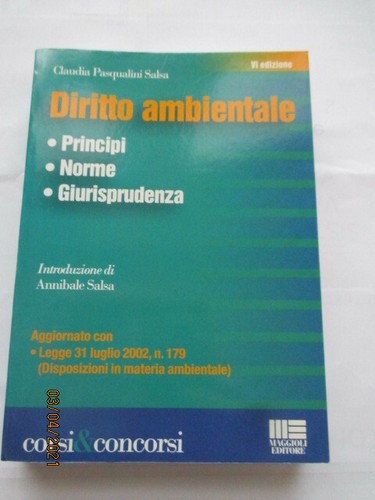 Diritto ambientale claudia - diritto,