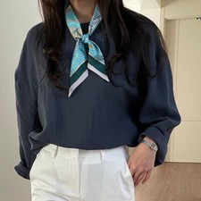 Sciarpa pura seta twill nastro