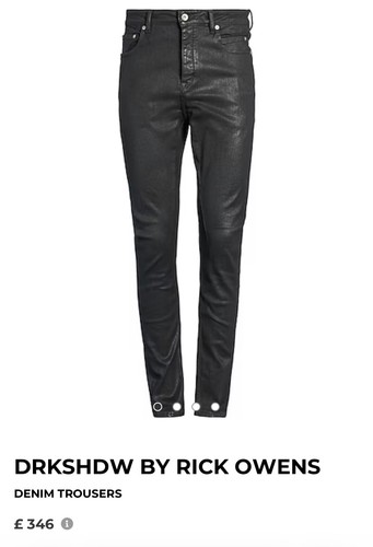 Jeans rick owens dark - rick,