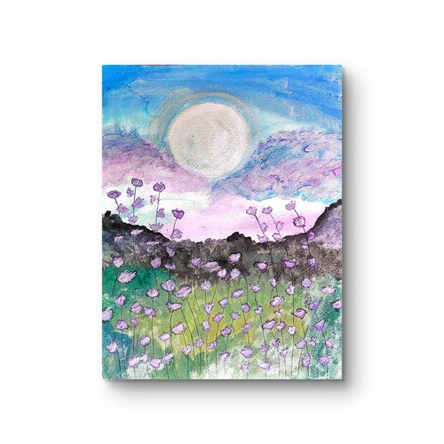 Luna piena sopra - piena, e