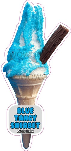 Adesivo furgone gelato blu