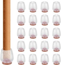 Tappi per Sedie Silicone, 40 Pezzi Gommini Sedie, Piedini per Sedie