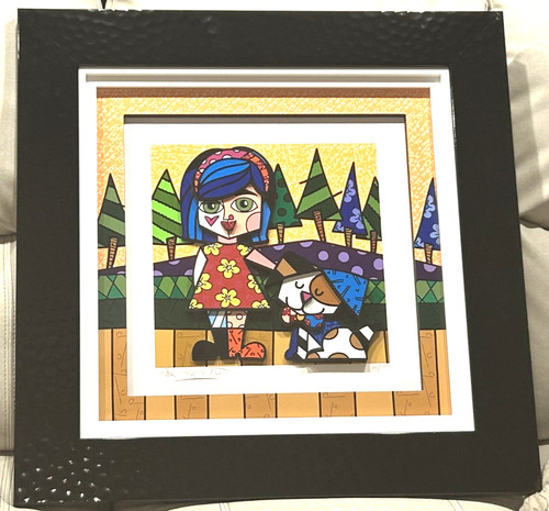 Romero britto firmato ragazza - romero,