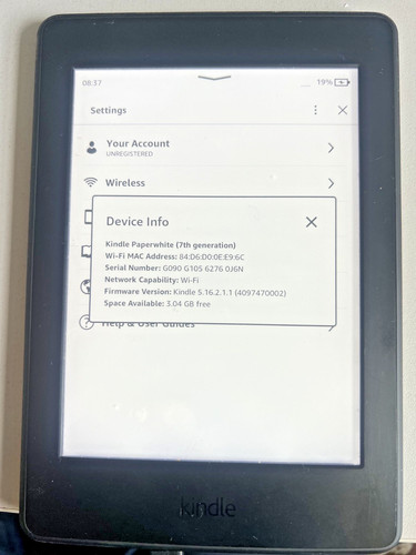 Amazon kindle paperwhite - kindle, 7a