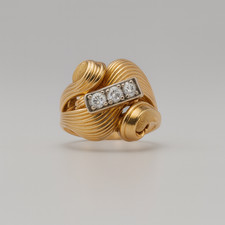 Anello vintage lusso oro rosa