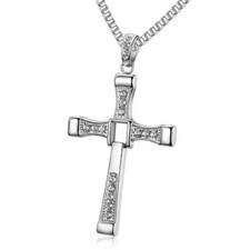 Silver Cross Necklace Fast &