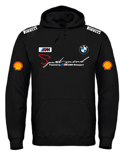 Felpa con cappuccio bmw uomo - felpa,