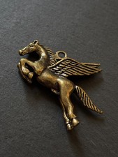 Pegaso in ottone | Ciondolo cavallo volante | portachiavi figura animale