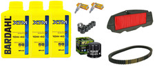 HONDA SW-T 400 09-14 TAGLIANDO XTM 10w40 CINGHIA RULLI FILTRO OLIO ARIA CANDELE