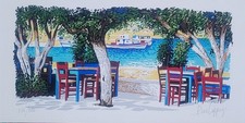 Pino Cappugi serigrafia Barche