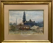 ALBERTO PASINI, acquarello Su