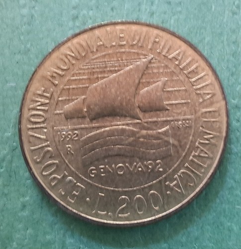200 lire 1992 esposizione - lire,