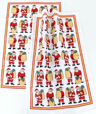 2x Strofinaccio Natale Ruota Dentata Kracht Cucina Fazzoletti Babbo Deco Regali