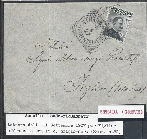 1907 15c con annullo - 1907,