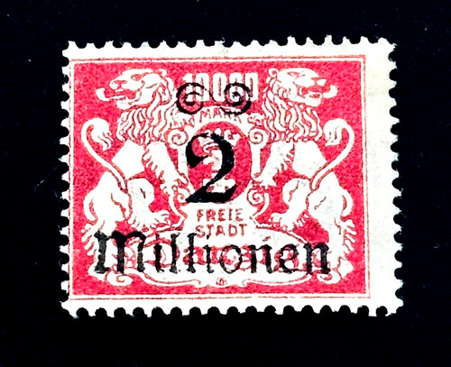 Francobollo danzig 1923 - francobollo,