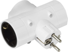 - Adattatore Triplo Schuko a 3 Vie | Compatibile per Apparecchi Elettrici | Pres