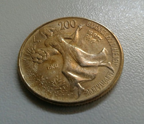 Moneta 200 lire - moneta, lire,