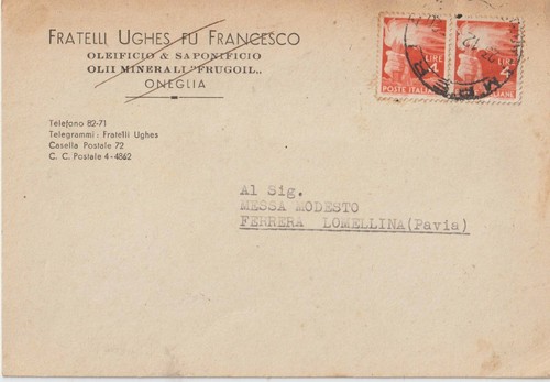 1947 oneglia imperia - oneglia,