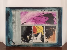 Marcello Crisi ( XX Secolo) Dipinto Astratto acrilico su tela