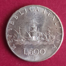 500 Lire in argento Caravelle 1965 Repubblica italiana